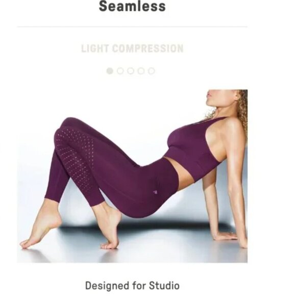 Fabletics Sync Seamless High-Waisted Legging Burnt Brick Athleisure Workout - Picture 10 of 11